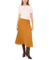 1.state Women's Sunburst Pleated Midi Skirt