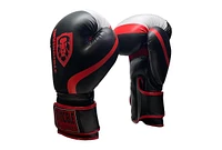Invincible Fight Gear Hook and Loop Leather Training Boxing Gloves with Usa Flag Colors