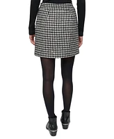 Dkny Jeans Women's Plaid Zip-Front Mini Skirt - I3D