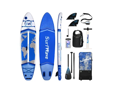 Simplie Fun Inflatable Stand Up Paddle Board 11'x34" x6" With Accessories