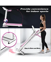 Simplie Fun Foldable Treadmill 2.5HP Electric Folding Treadmill Running Walking Machine for Home Gym, Max 265 Lbs Weight Capacity