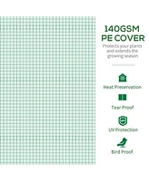 13' x 10' x 6.5' Walk-in Tunnel Greenhouse with 2 Zippered Mesh Doors & 10 Mesh Windows, Upgraded Gardening Plant Hot House with Galvanized Steel Hoop