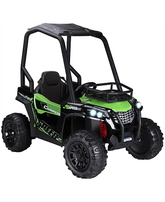 Streamdale Furniture Thrilling 12V Kids Utv: Ultimate Off-Road Adventure with Safety and Entertainment