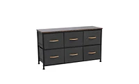 Slickblue 3-Tier Wide Drawer Dresser for Stylish Storage and Organization Solutions