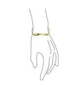 Bling Jewelry Bar Name Plated identification Id Bracelet For Men 5 Mm Miami Cuban Curb Link Chain Link 180 Gauge Yellow Gold Plated Sterling Silver