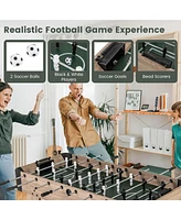 Costway 54" Foosball Table with 2 Balls & 26 Players 2 Bead Style Scorers for Game Rooms