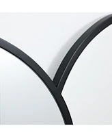 LuxenHome Triple Arch Framed Wall Mirror
