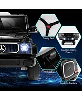 Costway Licensed Mercedes-Benz Eqg Kids Ride On Car with Remote Control Detachable Battery