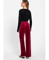 Olsen Women's Anna Fit Velvet Trouser