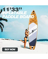 Inflatable Stand Up Paddle Board 11'x34" x6" With Accessories