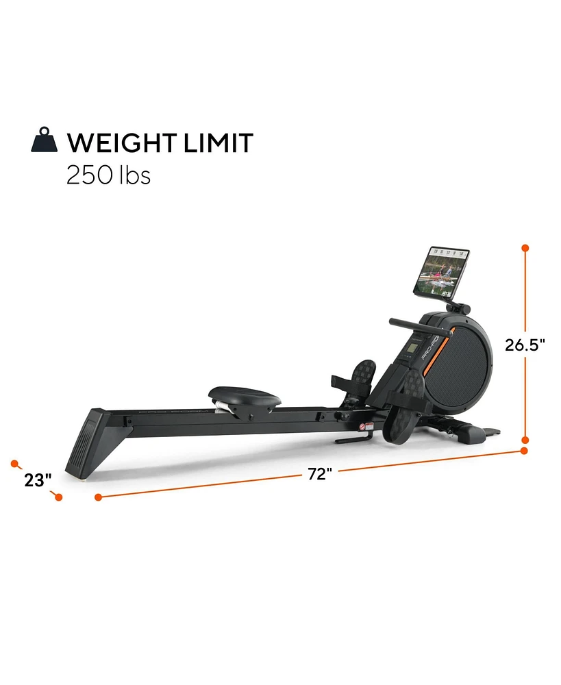 ProForm 550R Rower with Large Lcd Display, Built-In Tablet Holder and SpaceSaver Design