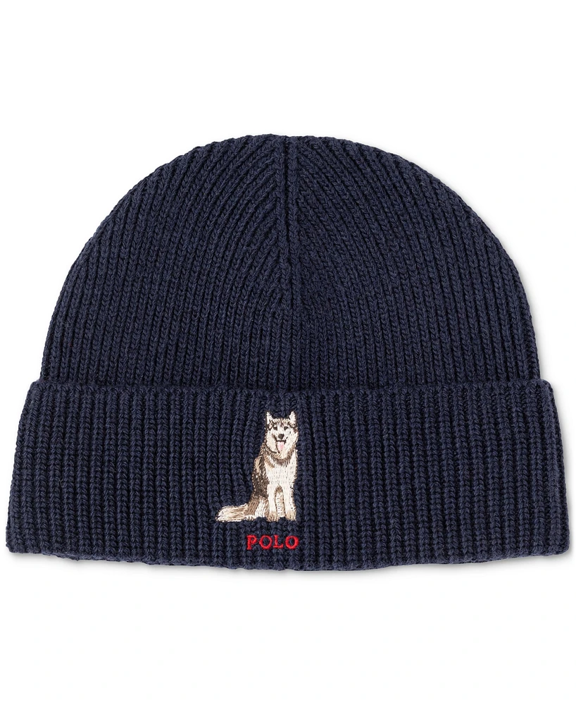 Polo Ralph Lauren Men's Husky Dog Beanie