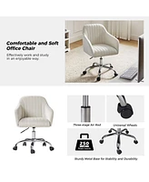 Modern 360-degree Swivel Velvet Task Office Chair