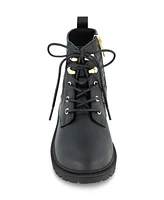 Sam & Libby Little and Big Girls Combat Lib Classic Moto Boot
