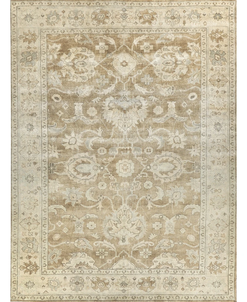 Exquisite Rugs Antique Weave Oushak 2001 4'x6' Area Rug