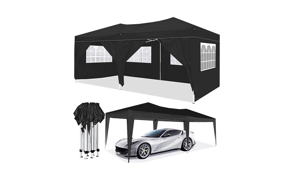 Slickblue Pop-Up Canopy Outdoor Portable Party Folding Tent for Convenient Outdoor Shade and Shelter