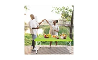 Slickblue 4ft Portable Folding Table for Indoor and Outdoor Use, Lightweight and Easy to Store