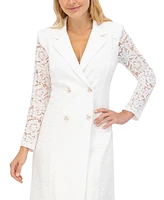 Vince Camuto Petite Collared Lace Blazer Dress