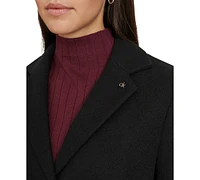 Calvin Klein Women's Single-Breasted Notched-Collar Coat