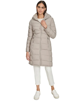 Calvin Klein Women's Hooded Puffer Coat