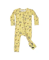 Bellabu Bear Baby Girls Baby Autumn Harvest Convertible Footie Pajama