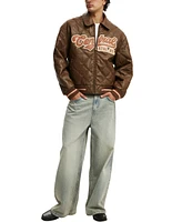 Cotton On Men's Applique Bomber Jacket