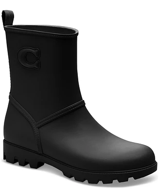 Coach Women's Ryder Rubber Lug Rain Booties