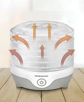 Ovente Food Dehydrator Machine with 5 Stackable Clear Trays and Drying Space DF215GY