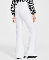 I.n.c. International Concepts Women's Belted Flared-Leg Jeans, Exclusively at Macy's