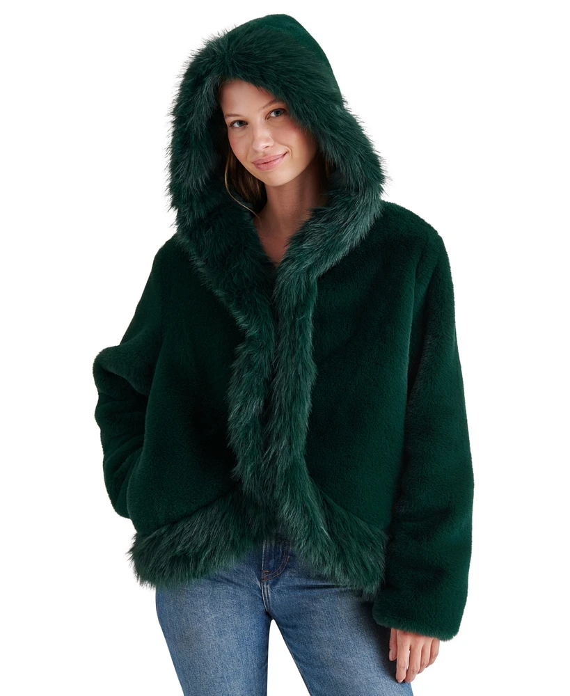 Steve Madden Women's Everfrost Faux-Fur Hooded Jacket