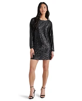 Steve Madden Women's Ginger Sequined Mini Shift Dress