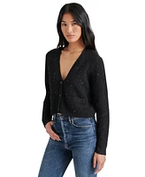 Steve Madden Women's Aero Metallic-Knit Cardigan