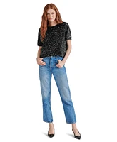 Steve Madden Women's Cressa Sequined Velvet Top