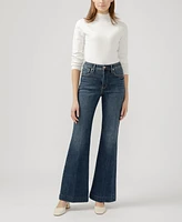 Silver Jeans Co. Women's Isbister High Rise Flare Luxe Stretch