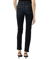 Silver Jeans Co. Women's Suki Mid Rise Curvy Fit Straight