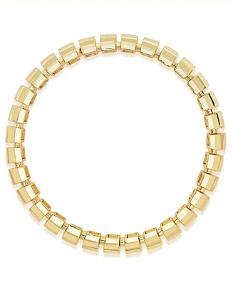 And Now This Gold, Silver Plated Brass Stretch Bracelet