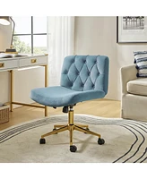 Hulala Home Sinclair Modern Office Chair with Sgs International Certified Stainless Steel Gas Spring