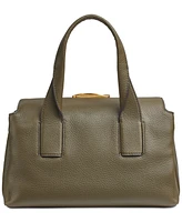 Donna Karan Amagansett Soft-Rolled Leather Satchel with Sculpted Magnet Closure