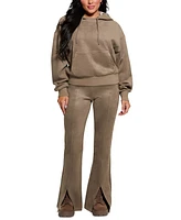 Guess Women's Scuba Suede Slit-Front Tie-Waist Pants