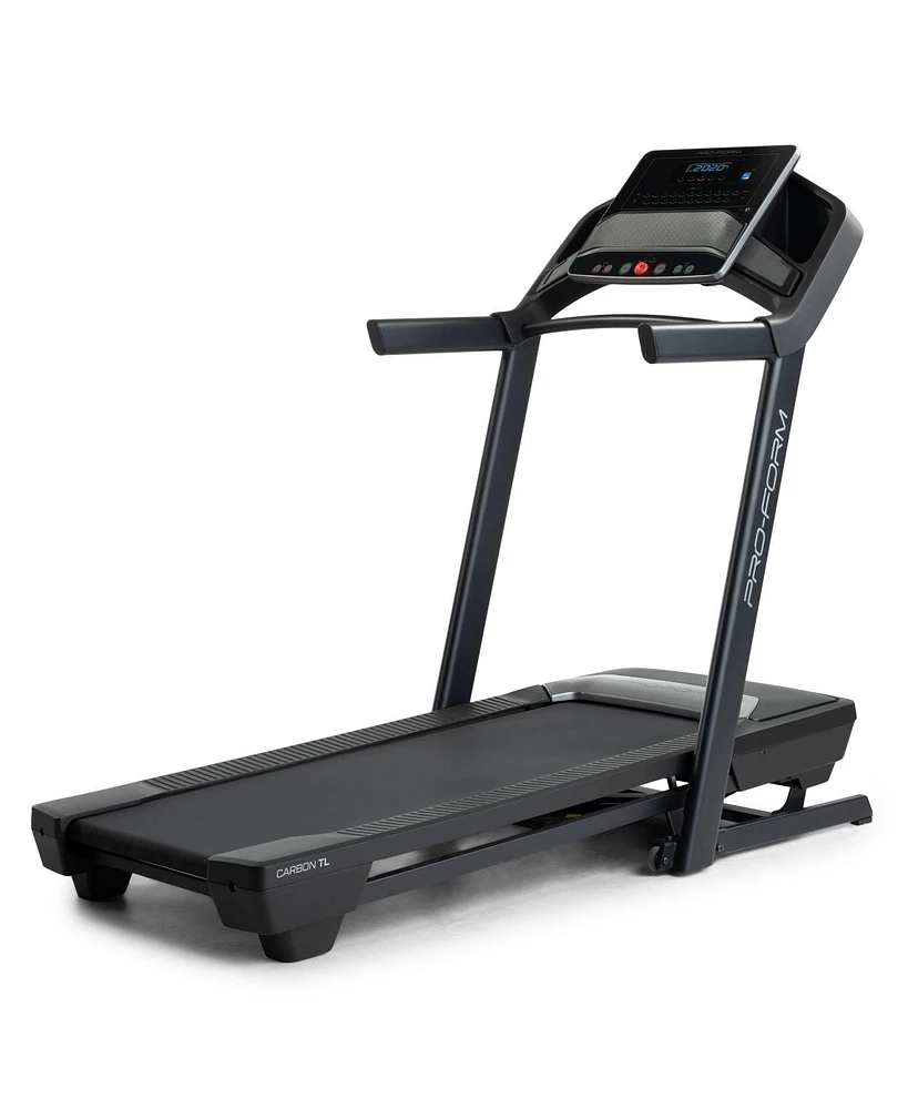 ProForm Carbon Tl Treadmill for Walking and Running with 5” Display, Built-In Tablet Holder and SpaceSaver Design