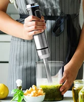 Ovente Stainless Steel Blades Cordless Rechargeable Hand Blender HR781R