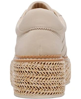 Dv Dolce Vita Women's Barkley Raffia Platform Lace-Up Sneakers