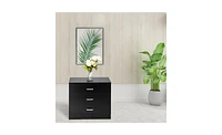 Slickblue Simple Wooden 3-Drawer Dresser Stylish Storage Solution for Any Room