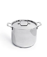 BergHOFF Professional Tri-Ply 18/10 Stainless Steel 9.5" Stockpot with Ss Lid, 8qt.