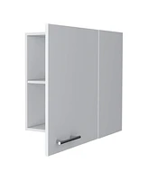 Fm Furniture So- Hi Wall Cabinet in melamine with one door,white