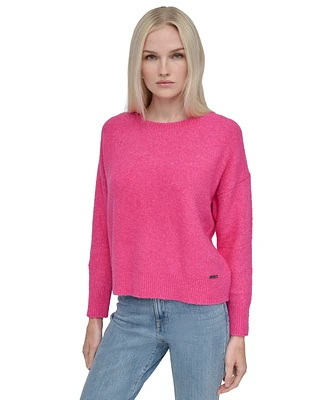 Dkny Jeans Women's Boucle Crewneck Sweater