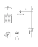 Flynama 1-Spray Patterns with 1.5 Gpm 10 in. Wall Mount Rain Fixed Shower Head in Matte Black