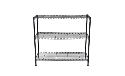 Slickblue 3-Tier Heavy-Duty Adjustable Shelving Unit for Sturdy Storage and Organization