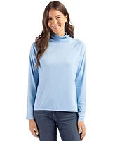 Cutter & Buck Women's Coastline Epic Comfort Eco Recycled Funnel Neck