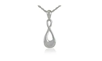 Drs, Inc. Stainless Steel Infinity Cremation 3/4 inch Pendant with 18 inch Necklace